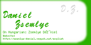 daniel zsemlye business card